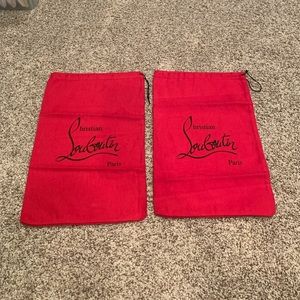 Authentic Christian Louboutin shoe bags